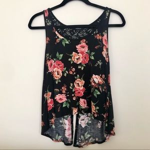 Ambiance Floral Black top